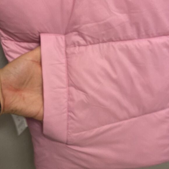 NWT-UGG-Light pink/hot pink-reversible Sydnee puffer vest- oversized-Size large - Picture 8 of 15